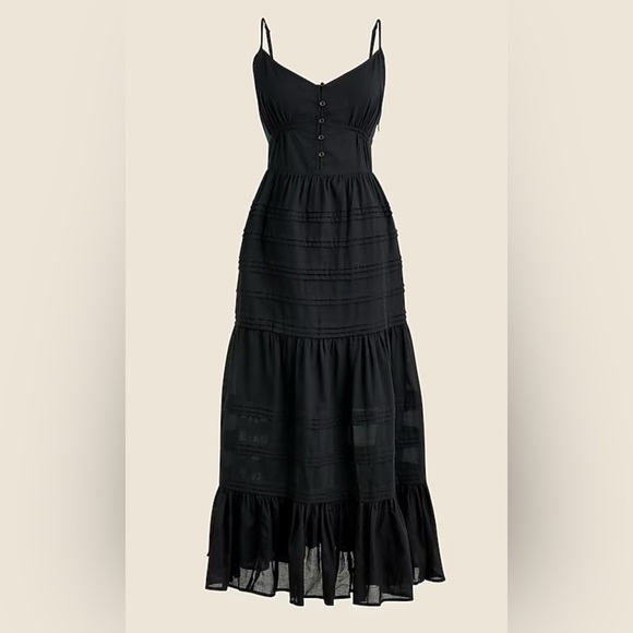 J. Crew Dresses & Skirts - J. Crew Calliste dress in cotton voile Black 2X
